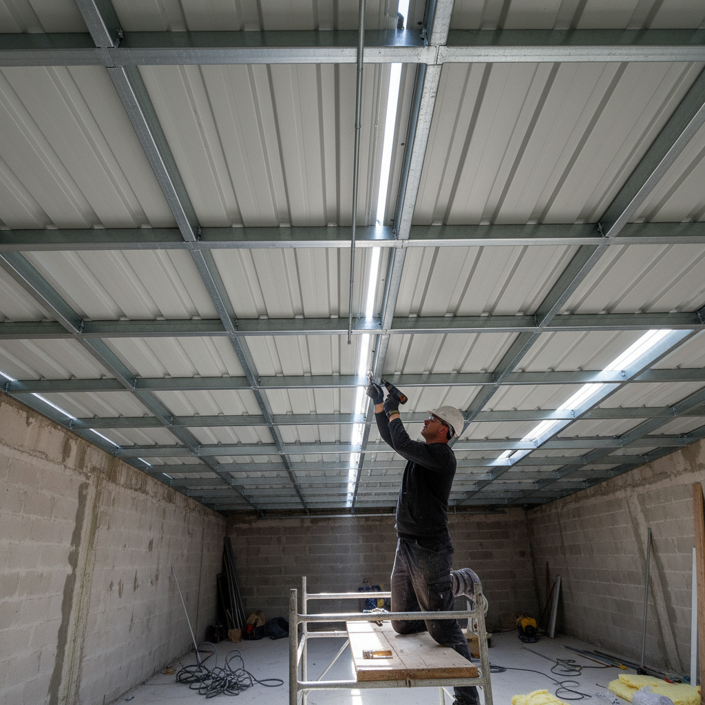 Монтаж кровельных сэндвич-панелей на гараж — укладка кровли