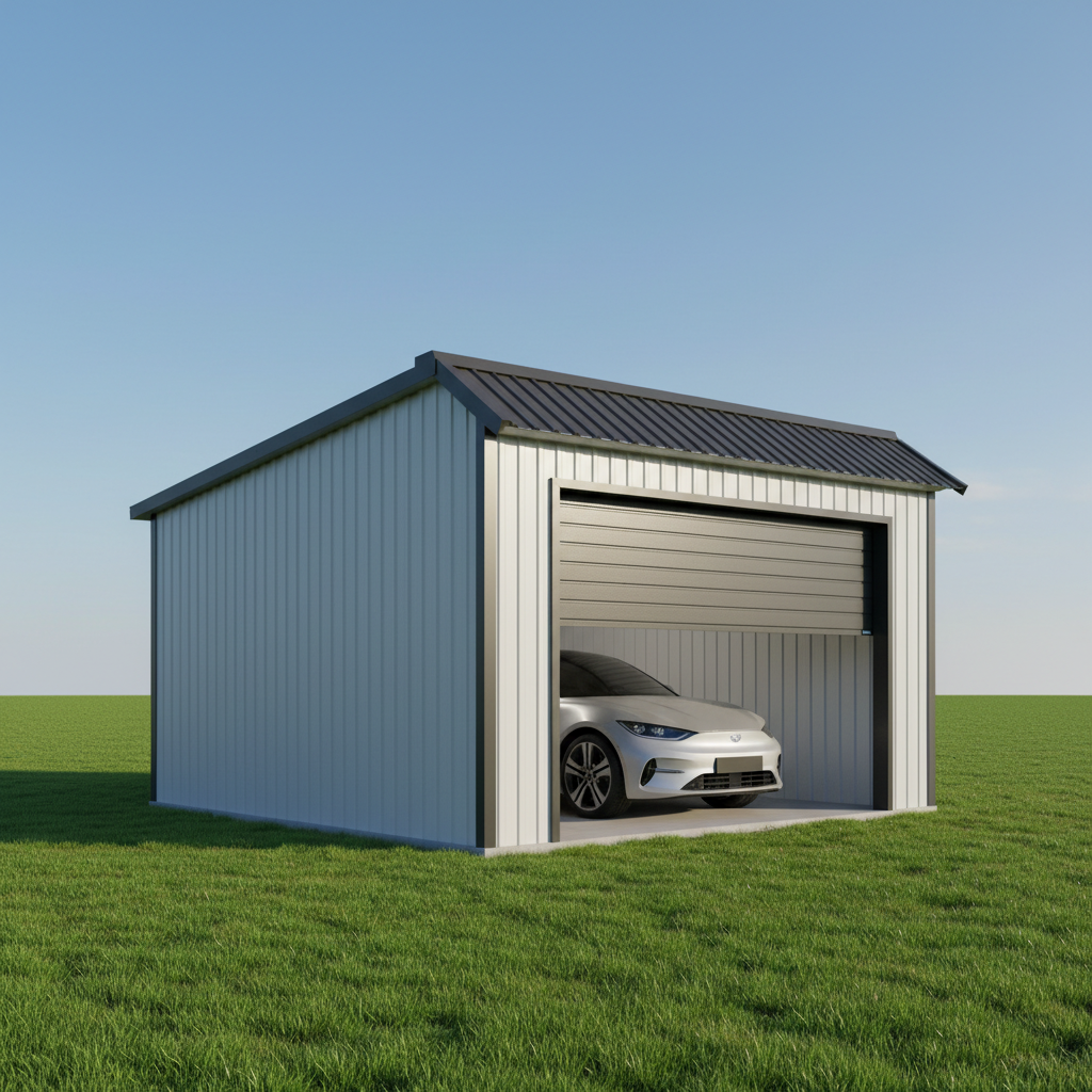 Збірний гараж із сендвіч-панелей — PreBuild