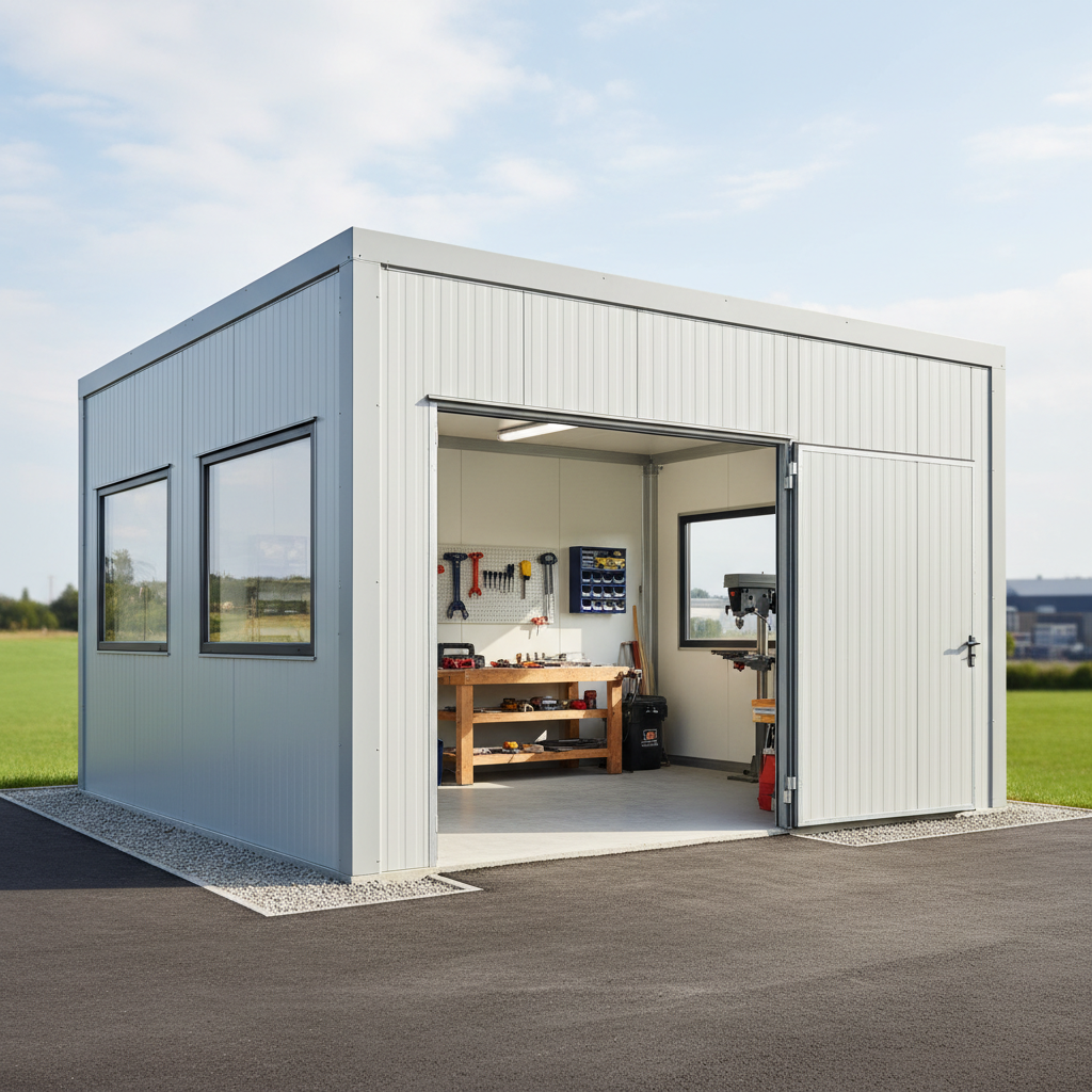 Сборная мастерская из сэндвич-панелей под ключ — PreBuild