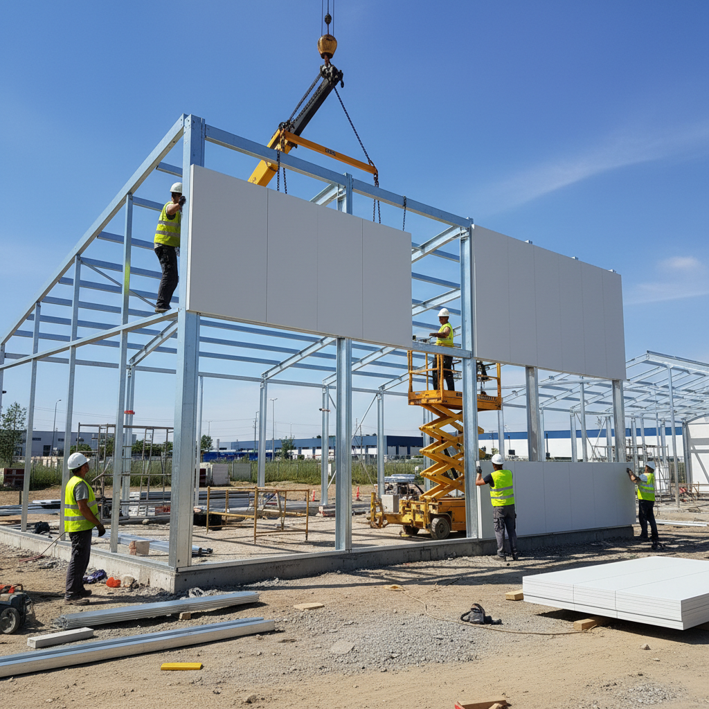 Монтаж сэндвич-панелей на каркас — PreBuild