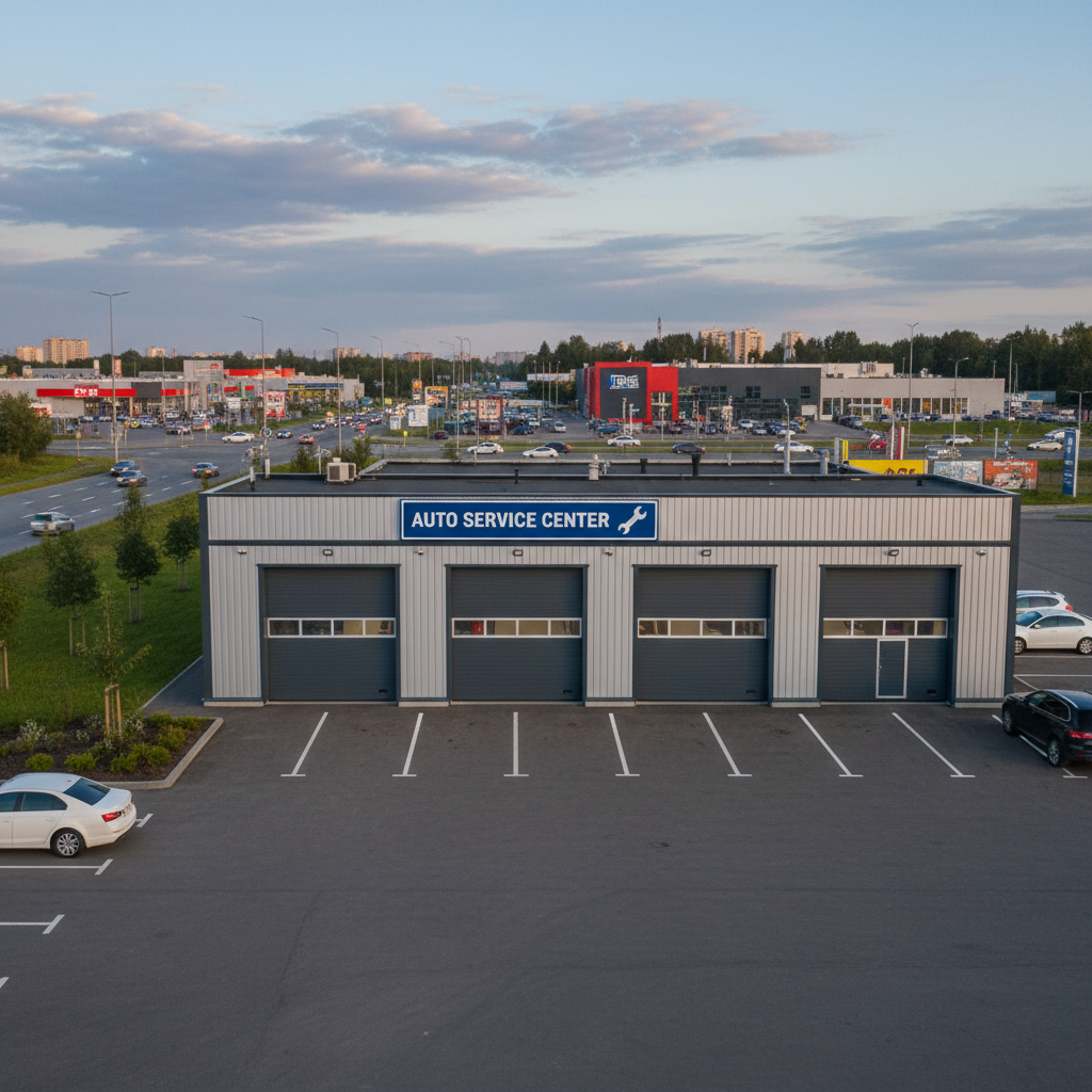 СТО на 3 поста из сэндвич-панелей — PreBuild