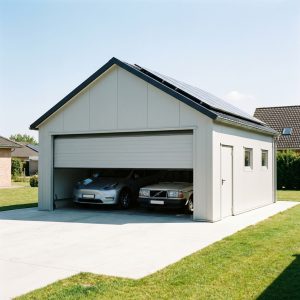 Збірний гараж із сендвіч-панелей Сімейний 6×6 м — PreBuild