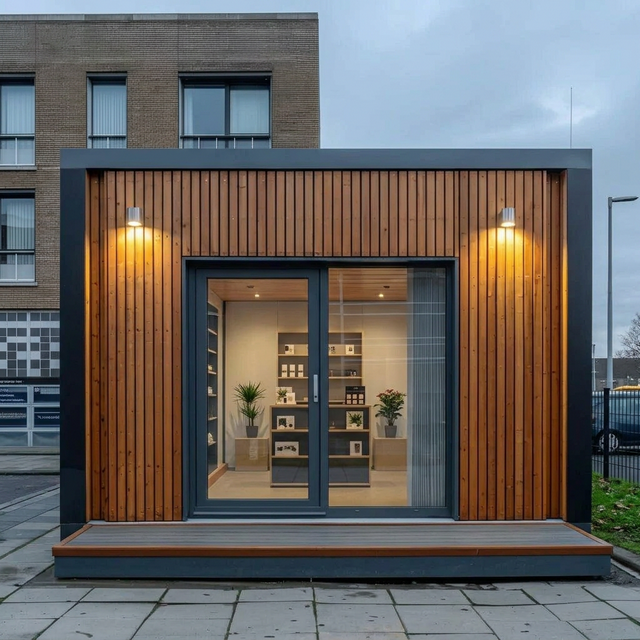 Продажа магазинов — торговый павильон 4×6 м из сэндвич-панелей PreBuild