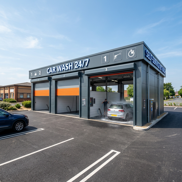 Мийка самообслуговування з сендвіч-панелей