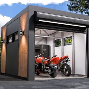 Металевий збірний гараж для мотоцикла 3x4 м — PreBuild